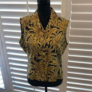 dana b and Karen silk summer sleeveless blouse.
